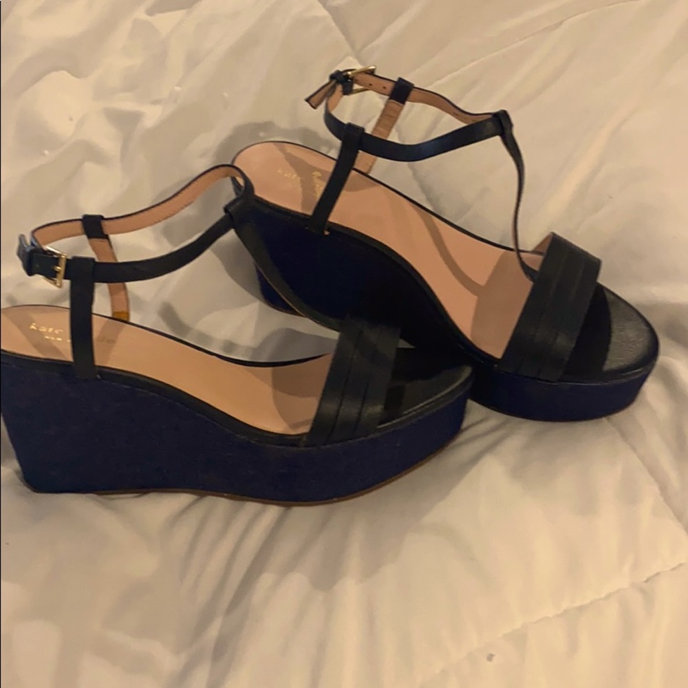 Kate Spade size 10 M Denim Wedge. NEW